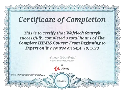 certificate 1